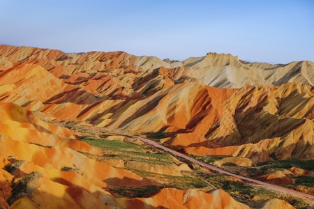 色彩-丹霞地貌-张掖-风景-风光 图片素材